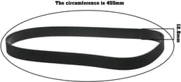Stofzuiger Riem - Platte Riem - Stofzuigen - Gesloten Lus - 455mm Omtrek - Zwart — thumbnail 4