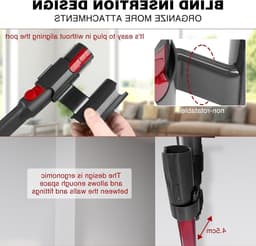 Accessoires voor Dyson V7 V8 V10 V11 V15 - Wandmontage Set met Bevestigingsmateriaal en Opbergruimte — thumbnail 2