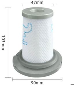 Twee vervangende filterpatronen voor Rowenta ZR009006, compatibel met Rowenta X-FORCE FLEX 8.60 en Rowenta X-PERT 6.60 RH 68 xx HEPA-filters. — thumbnail 3