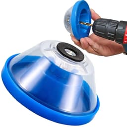 Boor stofverzamelaar - Stofvanger voor boor - Schoon boren - Magazijn ontwerp - 16 cm model - Blauw — thumbnail 1