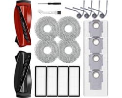 Dailygoods- Robotstofzuiger Accessoireset - 20-delige Reserveonderdelen - Compatibel met Qrevo S5V/Qrevo Curve/Qrevo Edge - Onderhoudsset - Hoogwaardige Kwaliteit - Stofzuigerrobot