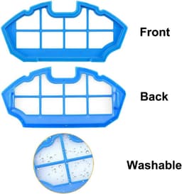 15 stuks - 1 Hoofdborstel, 6 filter met Filterkatoen , 4 zijborstel , 3 dweilen en 1 voorfilter - Voor Ecovacs DEEBOT N79 N79S DN622 DN622.11 500 N79w N79se robotstofzuiger — thumbnail 4