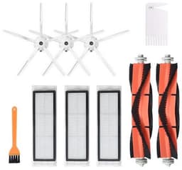 Reserveonderdelenset Geschikt voor Mi Roborock S6/ S5/ E2/ E35 robotstofzuiger 10 stuks, 3 × 5-armige zijborstel, 3 × filter, 2 × rolborstel, 1 × gele borstel, 1 × PE-zak — thumbnail 1