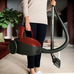 Stofzuiger met zak - Cilinderstofzuiger - Huishouden Schoonmaken - SmartMode Technologie - 35 Liter - Rood — thumbnail 2