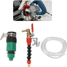 Snijmachine Stofverwijderaar - Watersproeier Systeem - Stofvrij Werken - Instelbaar Watervolume - 5m Waterslang - Zilver — thumbnail 2