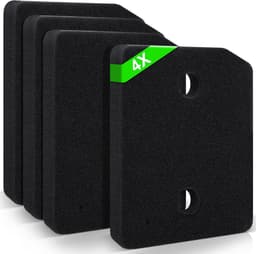 4 stuks voor Miele T1-drogerfilter 9164761- dubbellaags schuimfilter 207x157x30 mm, vervangend filter geschikt voor de T1-serie — thumbnail 1