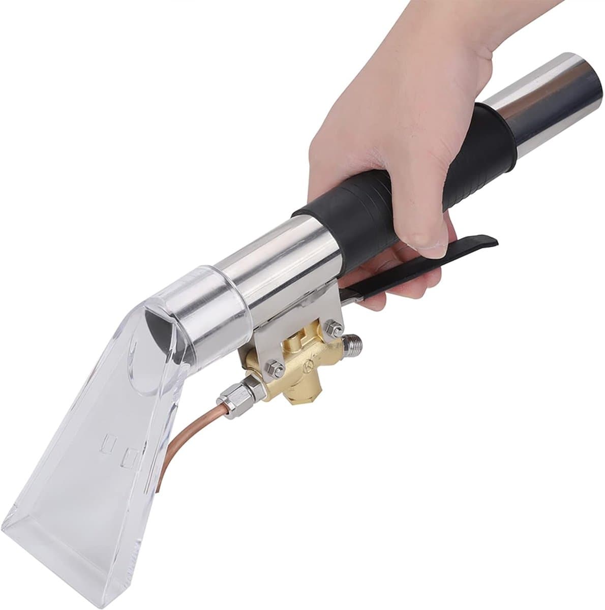 Tapijt Reiniger - Meubelreiniger Zuigmond - Vlekken Verwijderen - Roestvrij Staal - 42 cm - Zilverkleurig — afbeelding 1