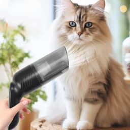 Stofzuiger voor kattenhaar: elektrische puppy haarstofzuiger, honden-stofzuiger, multifunctioneel reinigingsgereedschap voor kleine dieren, handhlint -R — thumbnail 2
