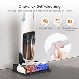 Multifunctionele 3-in-1 Schoonmaker – Stofzuiger – Dweil – Wasapparaat – Draadloos – 2-voudig Tanksysteem – 30 Minuten Gebruikstijd — thumbnail 4