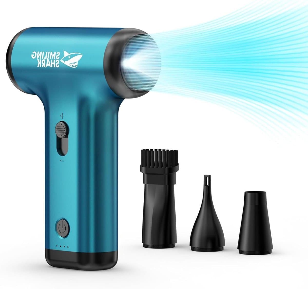 Draadloze Luchtblazer - Mini Stofzuiger - Elektronica Reinigen - Traploze Snelheid - 130000 RPM - Blauw — afbeelding 1