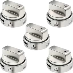 2-delige set knoppen voor oven/kookplaat voor het AEZ73453509 gasfornuis/oven, geschikt voor LG gasfornuizen/ovens en geschikt ter vervanging van de volgende modellen: LRG3036ST, LDG3036ST, AEZ36ST, 72909, 008, AP5669773, 2347547, PS7321756. — thumbnail 1