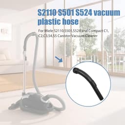 Stofzuigerslang met gebogen kunststof uiteinde, compatibel met Miele Compact C1, C2, C3 en S4 stofzuigers. — thumbnail 2