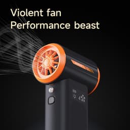 Elektrische Air Duster - Mini Blower Turbo - Efficiënt Reinigen - 4 Versnelbare standen - 150 x 107 mm - Zwart — thumbnail 4