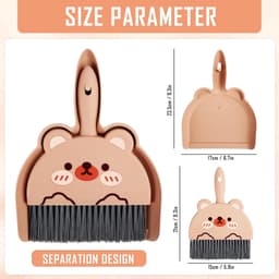 Kleine Bezem en Stoffer Set - Handveger voor Keuken, Bureau en Kleine Oppervlakken — thumbnail 4