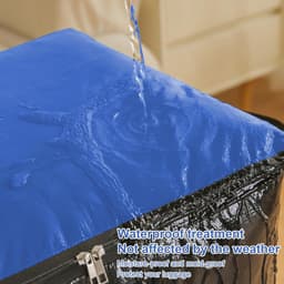 Grote Verhuiszakken - Opbergzakken Kleding - Spullen Opslaan - Versterkte Handvatten - 50x40x70cm - Blauw — thumbnail 4