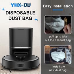Voor Tapo RV30 Max Plus/Tapo RV20 Max Plus RVA202 stofzak, 10 stuks, 3L grote capaciteit, stofzuiger robot accessoires — thumbnail 1
