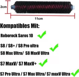 Twee reinigingsborstels Geschikt voor Roborock S8 / S8+ / S8 Pro Ultra — thumbnail 2