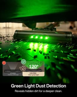 Vactidy Blitz V10 Pro - Draadloze steelstofzuiger - 100 AW, 55 kPa, 400 W - Gebruiksduur van 45 min - LED-display - Telescopische steel — thumbnail 4