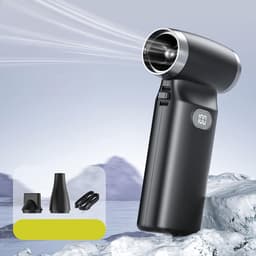 Elektrische Bladblazer - Handheld Stofzuiger - Toetsenbord Reinigen - Met LCD Display - Compact Formaat - Wit — thumbnail 2