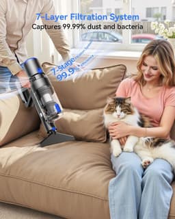 Krachtige Draadloze Steelstofzuiger Lichtgewicht met Lange Batterijduur — thumbnail 4