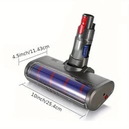 Vloerborstelkop voor Dyson V7 V8 V10 V11 V15 G5 – Zachte Fluwelen Rolborstel met Groene LED-verlichting – Geschikt voor Harde Vloeren – Niet Compatibel met V6, DC, Ball en Slim-serie — thumbnail 2