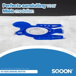 SQOON® 20x Stofzuigerzakken + 1x HEPA Filter + 5 Geursticks – Geschikt voor Miele Complete C1, C2, C3, Compact C1/C2 en S4 – Vervangt SF-HA50, 9917730 — thumbnail 2