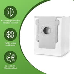 PolkaHome® 24-delige Vervangingsset voor iRobot Roomba e5 e6 e7 i1 i1+ i3 i3+ i4 i4+ i5 i5+ i6 i6+ i7 i7+ i8 i8+ – 4 Rollers, 6 HEPA-filters, 6 Zijborstels, 6 Stofzakken, 1 Voorwiel, 1 Reinigingsborstel – Accessoires & Onderdelen — thumbnail 3