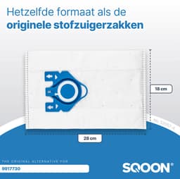 SQOON® Kwaliteit stofzuigerzakken geschikt voor Miele HyClean G/N - Miele 9917730 - o.a. Miele Complete C2, Complete C3, Classic C1, S8, S5, S2 Series — thumbnail 5