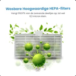 Avalue 3-in-1 Robotstofzuiger Vervangonderdelen - 2 Dweilpads - HEPA-filter - Borstel en Stofzak — thumbnail 3