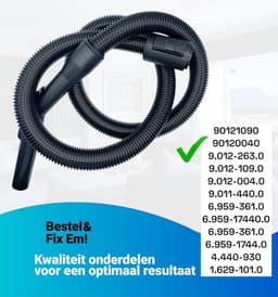 Fixem Stofzuigerslang Geschikt voor Karcher MV3 MV4 MV5 MV6 WD3 WD4 WD5 WD6 – 2m voor 9.012-004.0, 90120040 - Slang voor stofzuiger — thumbnail 5