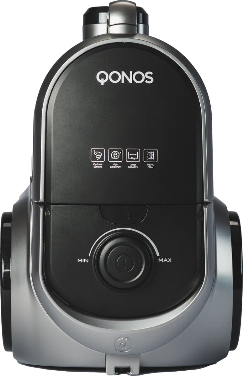 QONOS Power Pro Stofzuiger zonder Zak – Krachtige Zuigkracht – HEPA-filter – 3L Opvangbak – Alle Vloertypen - Inclusief Turboborstel — afbeelding 1