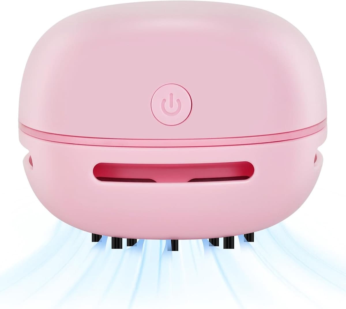 Mini-bureaustofzuiger - energiebesparend - Handstofzuiger - USB-oplaadbaar - Ontwerp voor toetsenbord/thuis/school/kantoor - Voor Gumrestjes, Stof, Kruimels, Computertoetsenborden en Autoreiniging - Draadloos 360º roterend ontwerp - Roze — afbeelding 1
