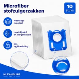 Kleanburg Onderhoudsset geschikt voor AEG en Electrolux AB71, EB71, PD82, VX82 en VX83 - 10 Sbag Stofzuigerzakken - 1 Hepafilter + 1 Motorfilter — thumbnail 4
