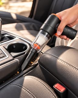 Draadloze Handstofzuiger 4-in-1 – Krachtige Kruimeldief & Luchtblazer voor Auto en Huis – USB-C Oplaadbare Mini Stofzuiger met HEPA-Filter – Compacte Autostofzuiger met Opzetstukken — thumbnail 2