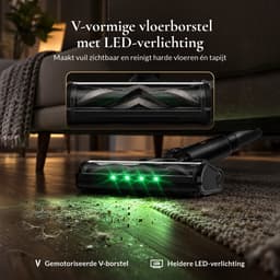 Rovelle 3in1 Steelstofzuiger zonder Zak op Accu – 2x HEPA filter – 3 Standen met Turbo – 3 Opzetstukken – Steelstofzuiger Draadloos – Kruimeldief – Stick Vacuum Cleaner – Zakloze Stofzuiger incl. wandhouder — thumbnail 4