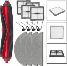 Accessoires Set geschikt voor Roborock Q10 PF+ zijborstels - wasbare filters - dweilpads - stofzakken - reservonderdelen — thumbnail 2