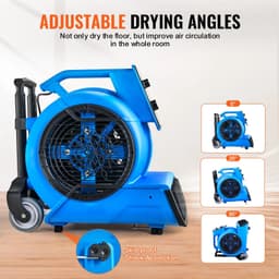 Production of Ideas Vloerblazer - Tapijtdrogerventilator - Luchtverplaatser Voor Het Drogen & Koelen - Compact - Blauw — thumbnail 2