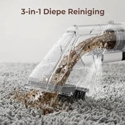 Tapijtreiniger – Vlekkenreiniger – Bankreiniger – Meubelreiniger – Zetelreiniger – Compact Design – 600W Krachtige Motor – 15KPa Zuigkracht – 1,5L Schoonwatertank & 0,7L Vuilwatertank – Lichtgewicht & Draagbaar — thumbnail 3