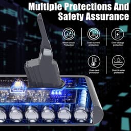 Stofzuigeraccu - 6000 mAh - Li-ion - LED-indicator — thumbnail 3