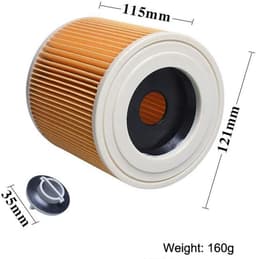HEPA filter voor Kärcher WD2/WD3/MV3/MV2/A2004/A2054/A2204/A2656 - Effectieve luchtzuivering - Vermindert stof en geuren — thumbnail 3