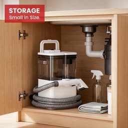 GDE - Vlekkenreiniger – Draagbare Tapijtreiniger - Meubelreiniger – Natzuiger voor Bank, Tapijt, Auto en Bekleding – Dubbele Watertank — thumbnail 2