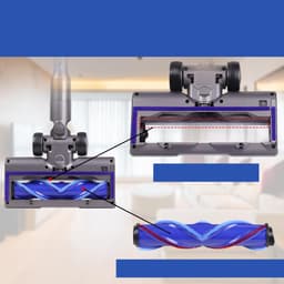 Vervangende Zuigmond Met Groene LED-Verlichting – Voor Dyson V7 V8 V10 V11 V15 – 255 mm En 90°/180° Draaibaar – Geschikt Voor Alle Vloeren – Grijs — thumbnail 5