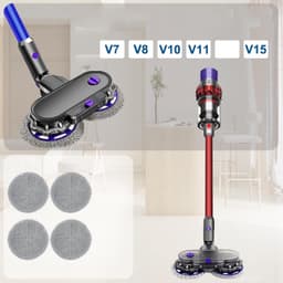 Elektrische Dweilkop - Mopkop Voor Dyson V7/V8/V10/V11/V15 Stofzuiger - Natte En Droge Dweilkop - Verwijderbare Watertank — thumbnail 5