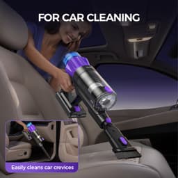 Steelstofzuiger Draadloos - 550 W Vermogen - 0,8 L Inhoud - Kunststof Handvat - Voor Huis En Auto — thumbnail 4