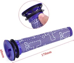 XL HEPA Filter set geschikt voor Dyson V6 DC59 HEPA Vervanging Pre Motor Filter 965661-01 en Post Motor Filter 966741-01 Wasbaar Motor filter Onderdelen — thumbnail 5