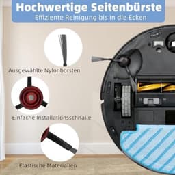14 stuks accessoires voor Ecovacs Deebot N8 / N8+ / N8 Pro / N8 Pro+ / T9 / T9+ / N10+, OZMO 950/920 / T8 / T8+ / T8 AIVI / T8 AIVI+ / T8 MAX, 1 hoofdborstel, 4 filters, 8 zijborstels, — thumbnail 4