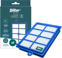 Sillar, set 4 stofzuigerfilters, HEPA, anti-allergeen, geschikt voor Electrolux Classic Silence Ultra Silencer Pure D8 D9, vervanging voor filters AFS1W, EFH12, FSEL01, FR-6558, FR-7111, 9001951202 — thumbnail 4