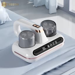TRESTO - Huisstofmijt stofzuiger - UV Lamp Sterilisator - Reiniger - Bank & Matras - Tapijt - Meubel & Zetel - Machine - Bacterie, Mijt & Schimmel Bestrijder - Zonder Zak - USB-C Opladen - Wit — thumbnail 5
