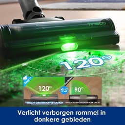 Tineco A50S steelstofzuiger - draadloos - 185 Watt - 180° buigbare stang - 70 min accuduur - LED display — thumbnail 4