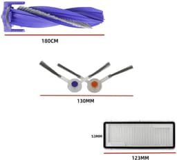 11 x Onderdelen - Accessoires Set - Geschikt voor Narwal Freo X Ultra J4 J4 Lite Series(1 rolborstel, 4 zijborstels, 2 filters, 4 doeken) — thumbnail 4